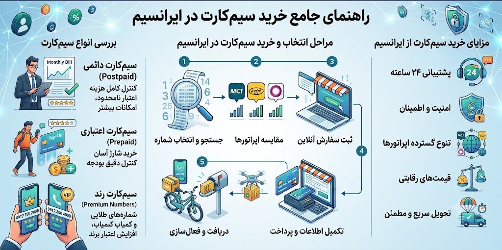 زاهنمای خرید سیم کارت از ایرانسیم